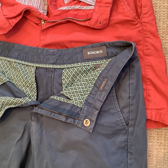 Pair of Bonobos Men's Cotton Chino Shorts - Sz 31 - Picture 5 of 7